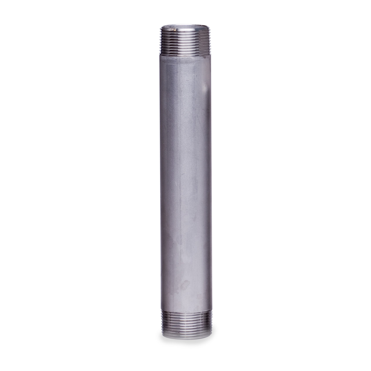 1XAY3 304 Stainless Steel Nipple Threaded on Both Ends Sch 40 3/4" MNPT x 12" 