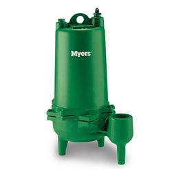 Myers MW100-43 Sewage Pump 1.0 HP 460V 3 PH Manual 20' Cord Myers MW100,MW100-01, MW100-21, MW100-21, MW100-03, MW100-23, HW100-43, MW100-53, sewage pump, ejector pump, solid sewage pump, solids handling pump