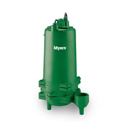 Myers P102 Cast Iron Effluent S.T.E.P. Pump 1.0 HP 230V 1 PH 20 Cord Myers P Series, Myers P51, P51S, P52D, P52, P102, P102D, Effluent pumps, sump pumps