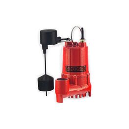 Red Lion RL-SC33V Cast Iron Sump Pump 0.33 HP 115V 10 Cord Automatic Red Lion sump Pump, sump pumps, thermoplastic sump pumps, submersible sump pumps, cast iron sump pump