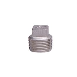 304 Stainless Steel Plug 3/4" plug, stainless steel fitting, stainless steel plug, stainless steel 304, 304, threaded, threaded pipe fitting, SSLPG07