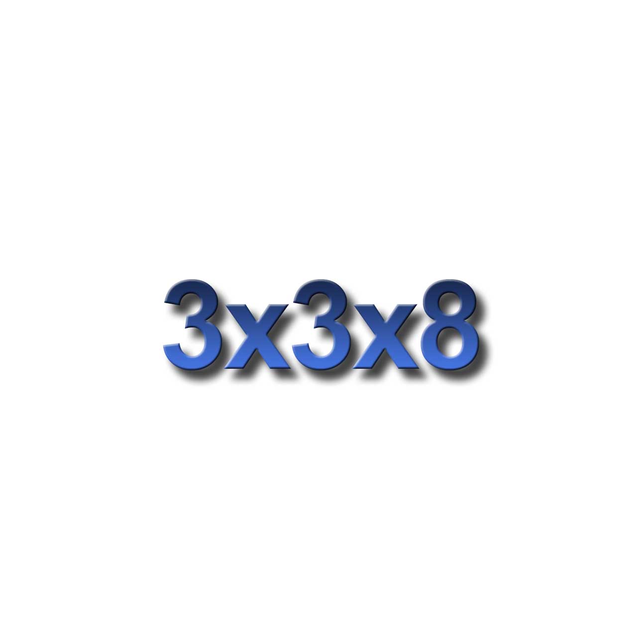 3x3x8