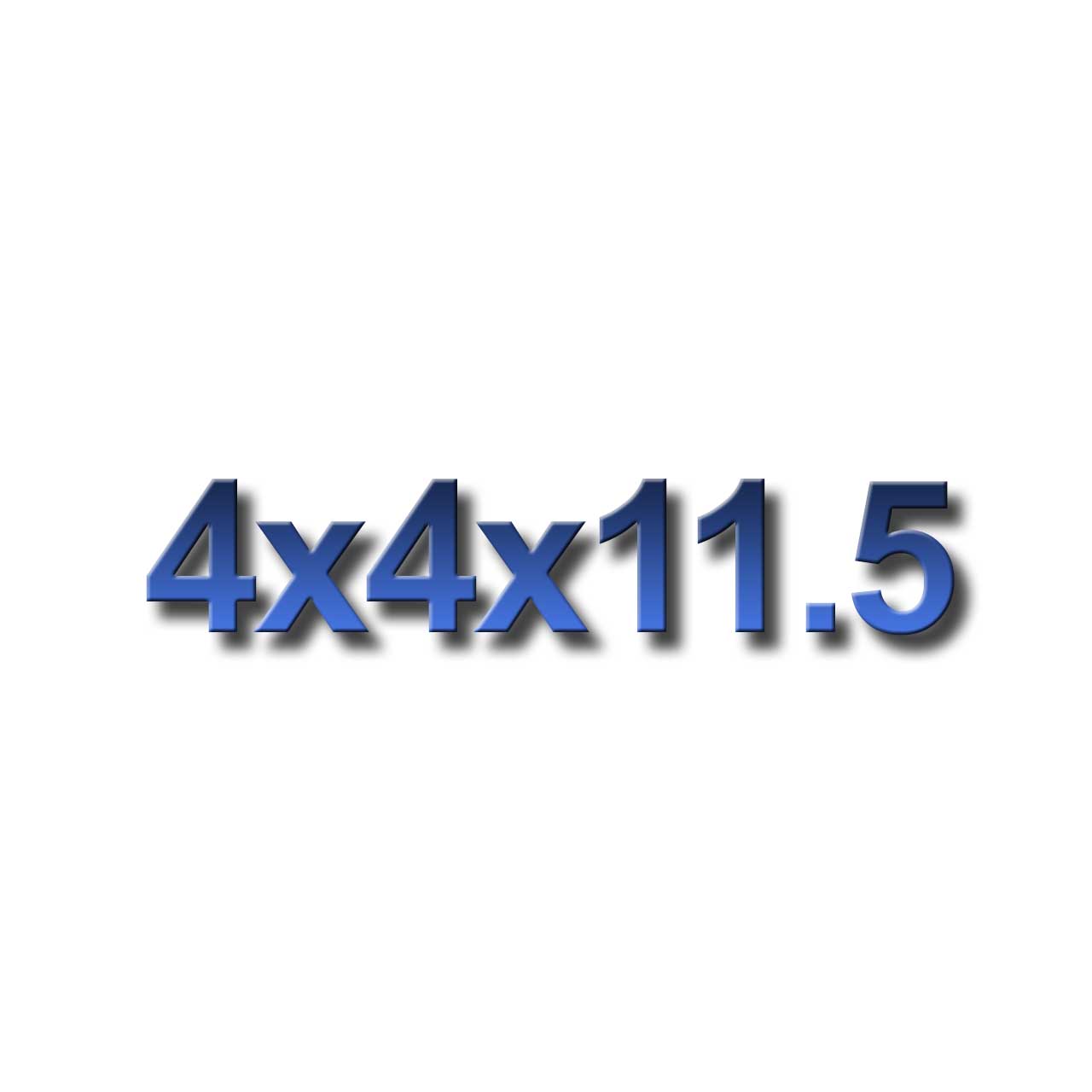 4x4x11.5
