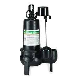A.Y. McDonald 5050CUSJ Sewage Pump 0.5 HP 120V 1PH 10 Cord Manual AYM5050CUSJ, 6192-116, 5050CUSJ sewage pump, transfer pump, dewatering pump, Duramac sewage pump, DuraMAC 5050CUSJ sewage pump