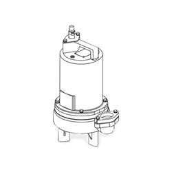 Barnes SE51HT Submersible High Temperature Sewage Ejector Pump 0.5 HP 115V 1PH 20' Cord Manual sewage ejector pumps, sewage pumps, barnes series se series pumps, solids handling.