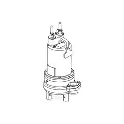 Barnes 2SEV524DS Submersible Double Seal Sewage Ejector Pump 0.5 HP 230V 1PH 20' Cord Manual sewage ejector pumps, sewage pumps, barnes series sev-l pumps, solids handling.