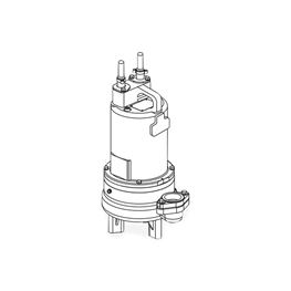 Barnes 2SEV1024DS Submersible Double Seal Sewage Ejector Pump 1.0 HP 230V 1PH 20 Cord Manual sewage ejector pumps, sewage pumps, barnes series sev-l pumps, solids handling.