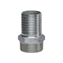 American Granby SSMA11/2 Stainless Steel Male Insert Adapters 1-1/2" MPT x 1-1/2" INS  Stainless Steel, Insert, insert fittings, ss fittings, ss insert, 90, slip slip, male adapter, ma, steel insert, brass insert, no lead