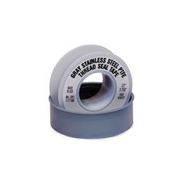PTFE Gray Stainless Steel Thread Seal Tape 1/2"X260" tape, PTFE, PTFE tape, stainless steel tape, high density tape, thread seal tape, tape, thread seal, pipe dope, thread tape, thread seal, seal tape