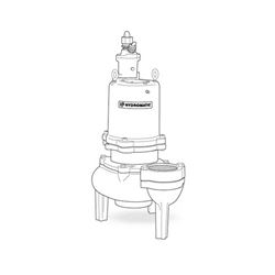 Hydromatic S3HX300CC Hazardous Submersible Solids Handling Pump 3.0 HP 230V 1PH Manual 35' Cord Submersible Solids Handling Pump, S3H, Hydromatic sewage pump, effluent pump, hydromatic effluent pump, septic pump
