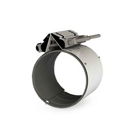 Hymax 272-56-0087-10W ND 3.0" EPDM 9.0" Stainless Steel Clamp Repair Solution hymax clamp, stainless steel clamp, epdm clamp, hymax stainless steel clamp
