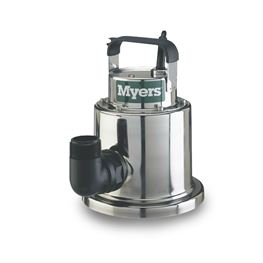 Myers DU25M1 Stainless Utility Pump 0.4 HP 115V Manual Myers DU25, DU25, utility pump, dewatering pump