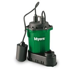 Myers S33A1 Sump Pump 0.33 HP 115V 10 Cord Automatic Myers S33A1, S33V1, S33P-1, S33M1C, S33A1C, S33V1V, S33PC-1, S33PV-1, sump pump, utility pump, dewatering pump, basement pump