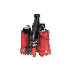 Red Lion RL-SC33DUP Cast Iron Sump Pump System 0.33 HP 115V 10 Cord Automatic Red Lion dual sump Pump, sump pumps, thermoplastic sump pumps, submersible sump pumps, cast iron sump pump
