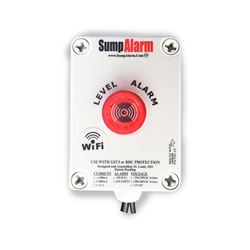 Sump Alarm SA-120V-1L-20SB-WIFI Wireless (WiFi) High Water Alarm 120V 16ft SludgeBoss Float sump alarm, high water alarm, sump pump high water alarm, water alarm, wi-fi enabled sump alarm