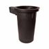 Topp B27001SV-3 23" x 31" 3" Side Vent Poly Basin (w/4" Grommet Inlet Drilled)