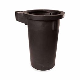 Topp B2400SV-2 18" x 30" 2" Side Vent Poly Basin (Undrilled, No Grommet)  side vent poly basin, side vent sump, sewage ejector basin, poly basin