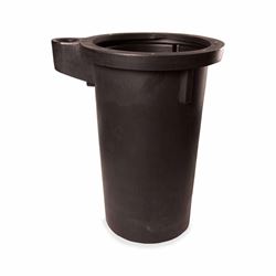 Topp B2400SV-3 18" x 30" 3" Side Vent Poly Basin (Undrilled, No Grommet)  side vent poly basin, side vent sump, sewage ejector basin, poly basin