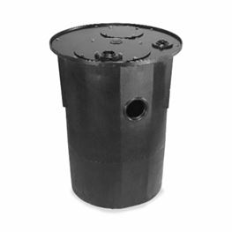 Topp B2400 18" x 30" Sewage Ejector Poly Basin (Basin Only) sewage ejector poly basin, top poly basin, poly basin