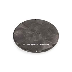 Topp C24WSL 14G Solid Black Epoxy Steel Cover for 24" Poly and Fiberglass Basins  stainless cover, solid black steel cover, 24" cover, 24" simplex steel cover