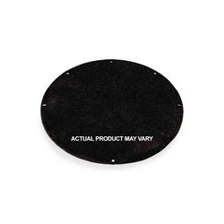 Topp C18WSH 1/4" Thick Solid  Black Epoxy Steel Cover for 18" for Poly & Fiberglass Basins  solid black epoxy steel cover, lid for fiberglass basins, topp hatch 