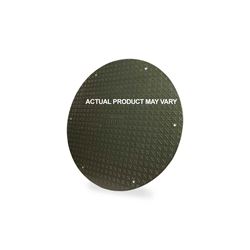 Topp C42WFNST 1/2" Thick Non-Skid  Solid Green  Fiberglass Cover for 42" Fiberglass Basins non skid fiberglass lids, fiberglass riser cover, compression molded, solid green lid