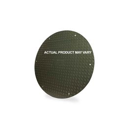 Topp C36WFNST 1/2" Thick Non-Skid  Solid Green  Fiberglass Cover for 36" Fiberglass Basins  non skid fiberglass lids, fiberglass riser cover, compression molded, solid green lid