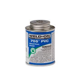 Weld-On 10098 PVC 705 Industrial Grade Cement Half Pint pvc compound, PVC glue, cement, PVC Cement, primer, glue, pvc cleaner, hot glue, pvc primer, pipe primer, P-70, p70, Weld On, weldon, 10098
