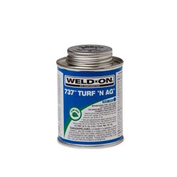 Weld-On 11984 PVC 737 TURFN AG "Blue" Pipe Cement Half Pint pvc compound, PVC glue, cement, PVC Cement, primer, glue, pvc cleaner, hot glue, pvc primer, pipe primer, P-70, p70, Weld On, weldon, turfn, blue, 11984 